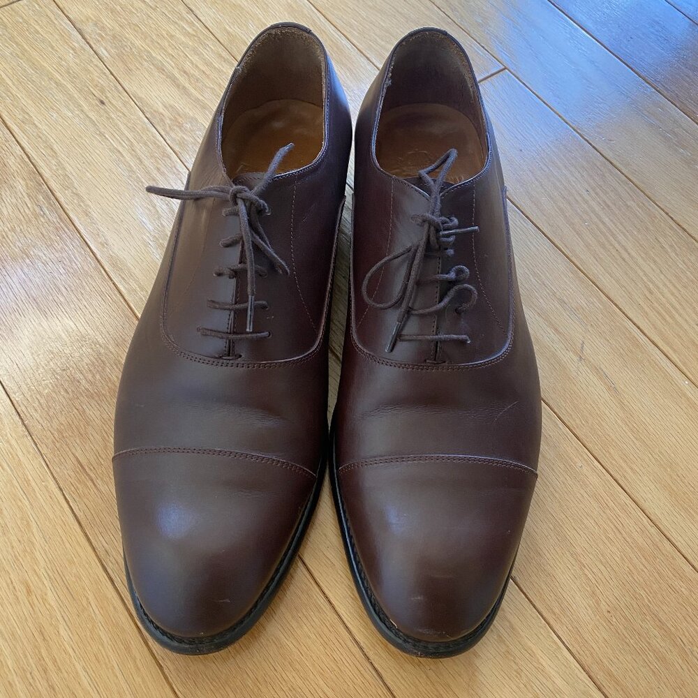Finsbury Size US10/UK9/EU43 Brown Leather Oxford Dress Shoes Men